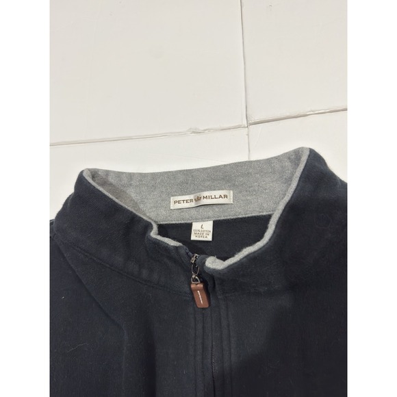 Lot of 2 Peter Millar Men's 1/4 Zip Pullover Stretch Performance Cotton Golf L - Picture 9 of 11